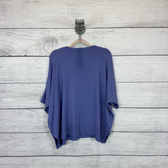 Splendid Plus Size Purple Knit Soft Short Sleeve Blouse Size XXL - Picture 8 of 8